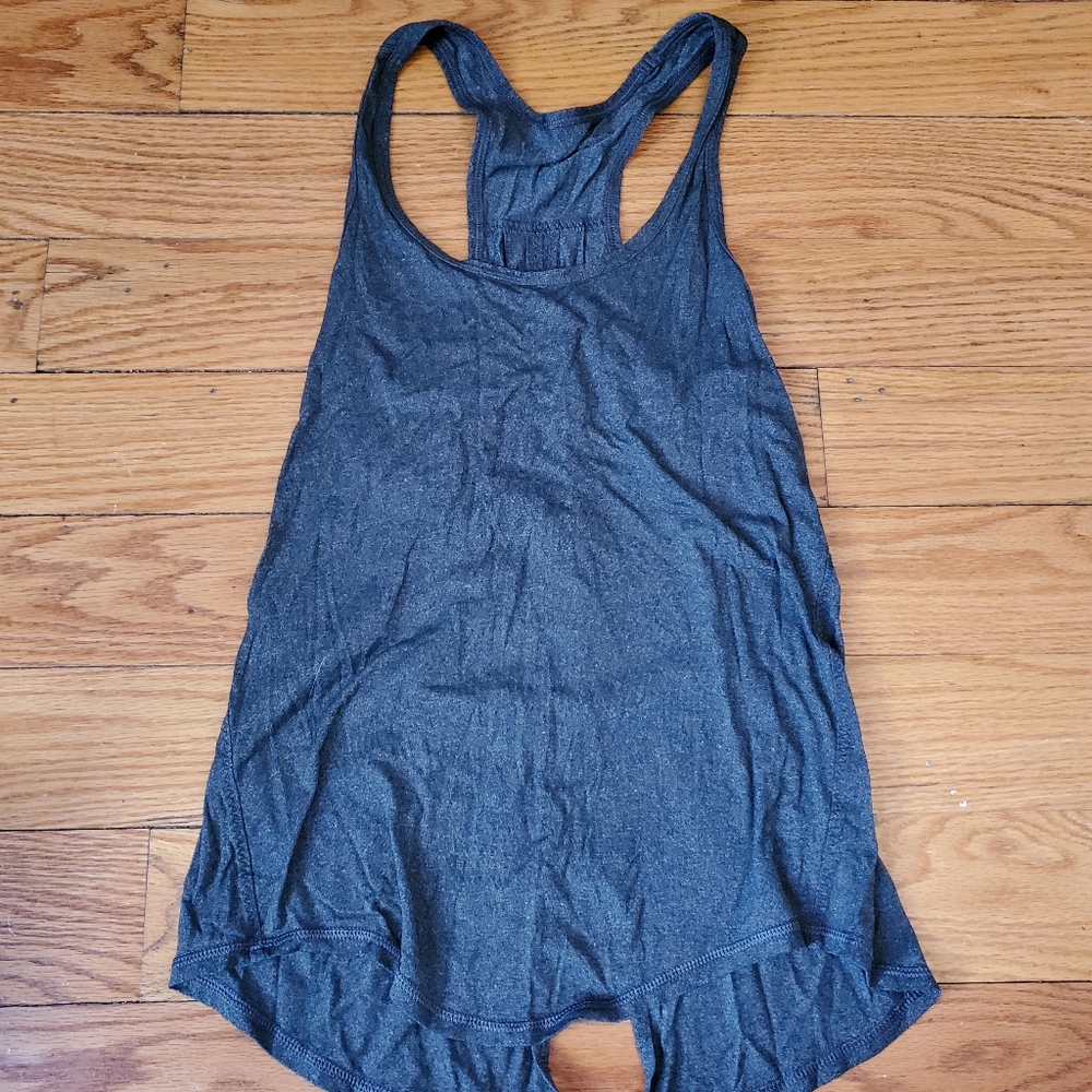 Lululemon silver tie back tank size 2